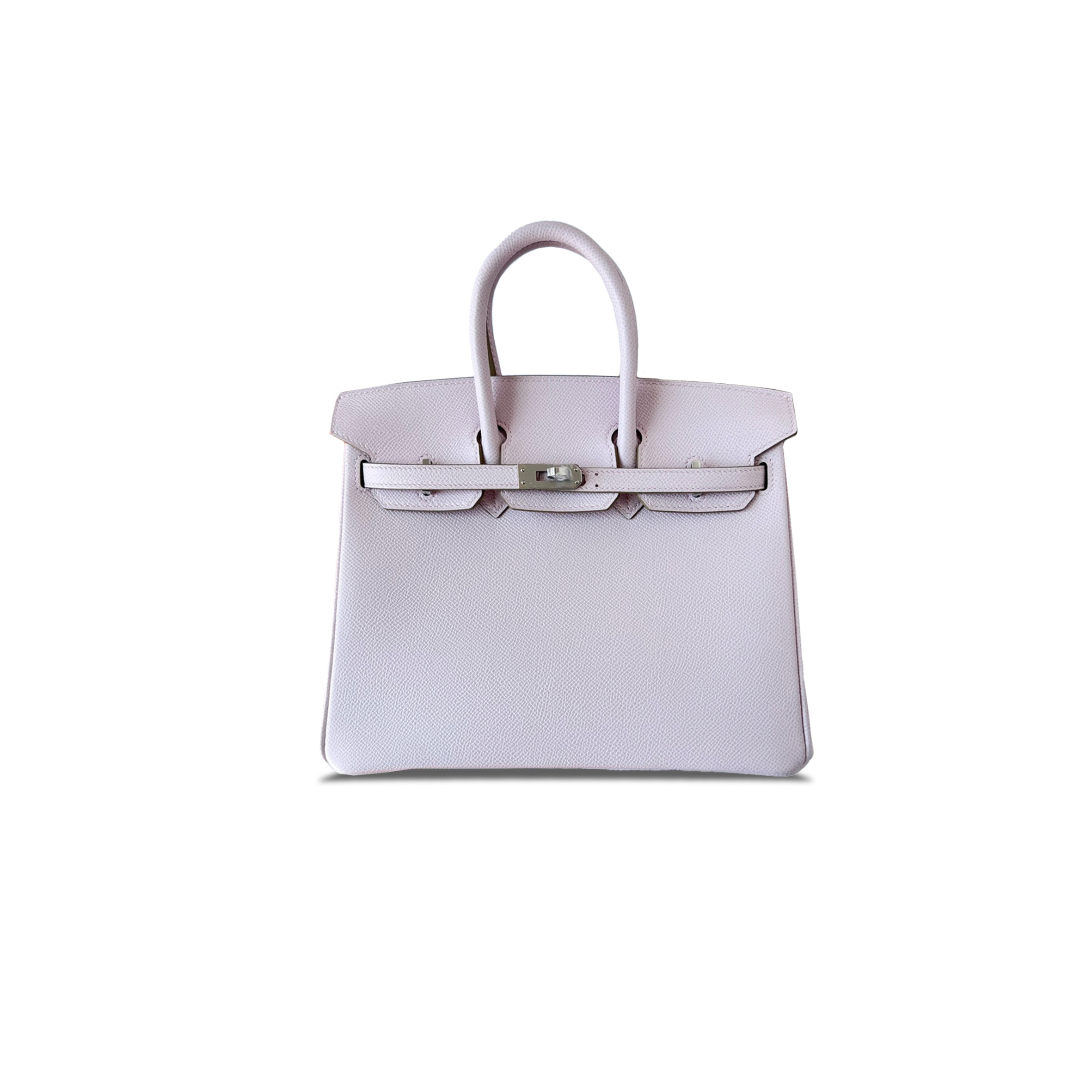 HERMES MASTER BIRKIN 25 EPSOM FANTASY PURPLE AND SILVER BUCKLE H028369CK02 (25*20*13cm)